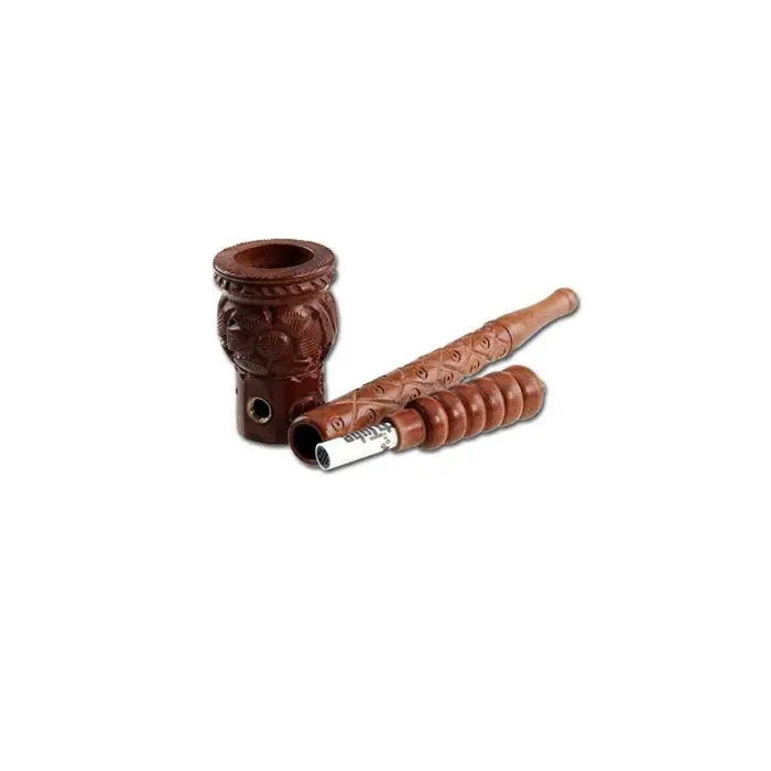 Pipe Weed en Bois Mango Adaptateur de Filtre à Charbon 22 cm