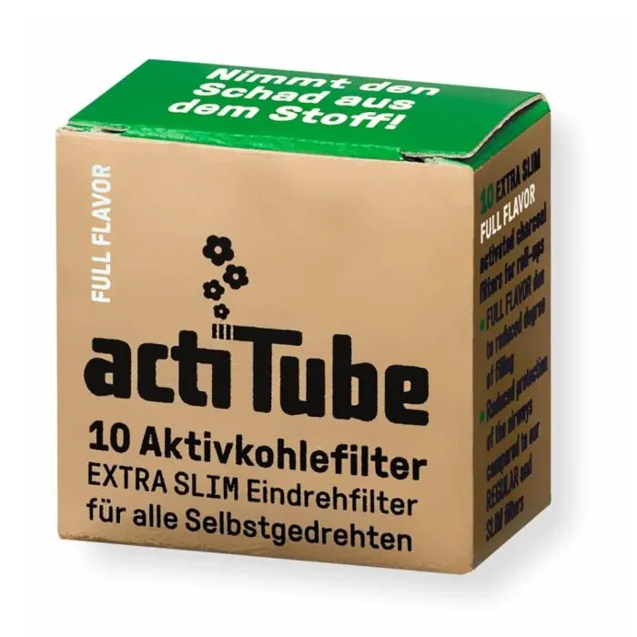 Filtres à charbon actif Extra Slim 6 x 27 mm (actiTube)