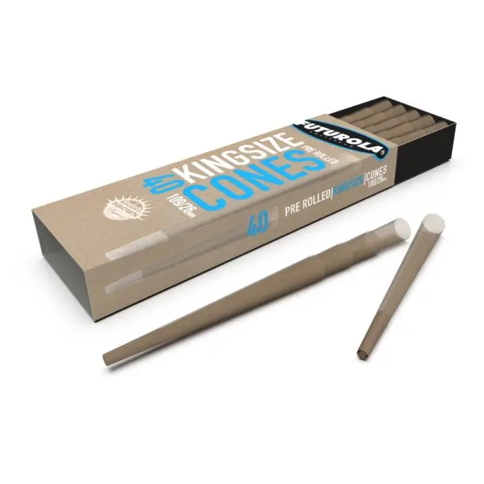 Cônes King-Size Joint Préroulé Marron (Futurola) 109 mm