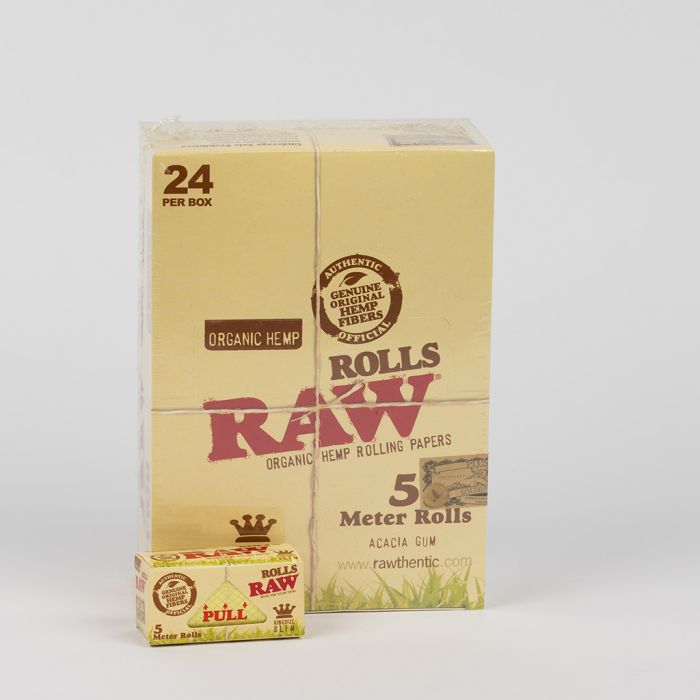 RAW Organic Hemp Rolls 5 mètres | King-Size Slim main product photo