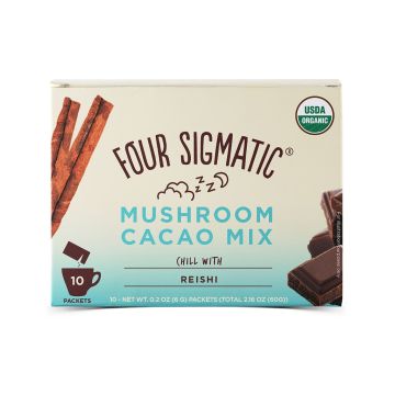 Reishi Champignons Boisson Chaude de Cacao (FourSigmatic) 500 mg 10 sachets
