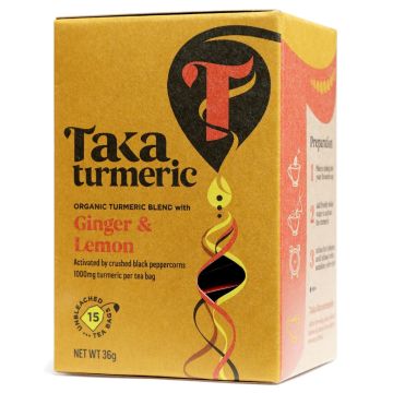 Thé au Curcuma Golden Ginger (Taka Turmeric) 15 sachets