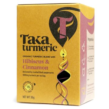 Thé au Curcuma Golden Hibiscus (Taka Turmeric) 15 sachets