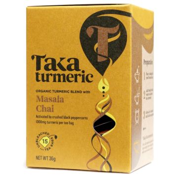 Thé au Curcuma Golden Chai (Taka Turmeric) 15 sachets