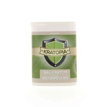 Capsules de Kratom Bali (Kratopia) 20 pièces