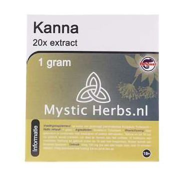 Kanna Extrait 20X [Sceletium tortuosum] (Mystic Herbs) 1 gramme