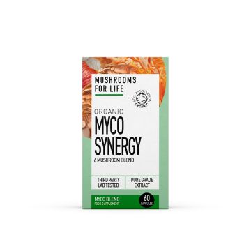Myco Synergy Capsules de Champignons Bio (Mushrooms For Life) 60caps