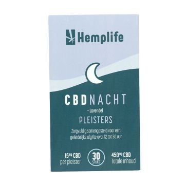 Patchs CBD Nuit 15 mg (Hemplife) 30 pièces