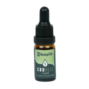 Huile CBD 5% avec vitamine D (Hemplife) 10 ml