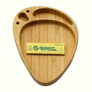 Rolling Tray Bamboo Pallette (G-Rollz) 19 x 14 cm