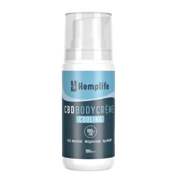 CBD + Magnésium Crème Corporelle Cooling 100 mg (Hemplife) 100 ml