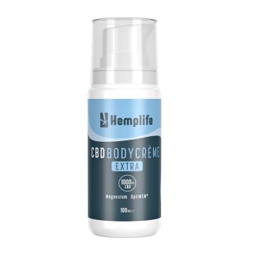 CBD + Magnésium Crème Corporelle Extra 1000 mg (Hemplife) 100 ml