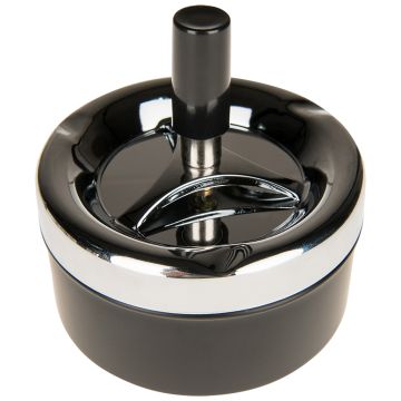 Cendrier Exterieur Rond - Noir (90 mm)