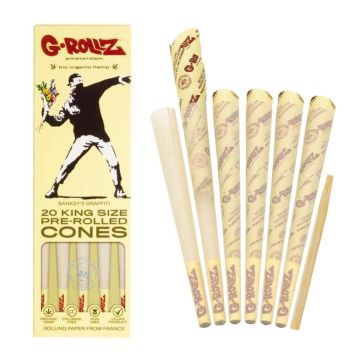 Cônes King-Size | Organic Hemp Extra Thin (G-Rollz)