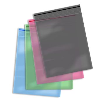 Sachet Plastique Zip 55x65 de couleur (0,09 mm)