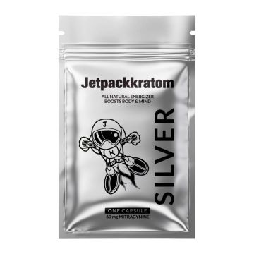 Capsules de Kratom Silver (Jetpackkratom) 60 mg