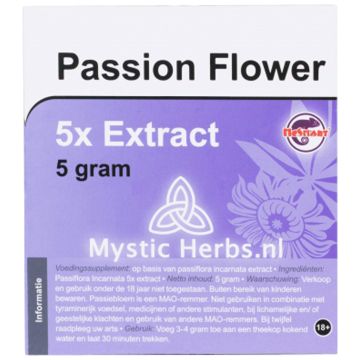 Passiflore extrait 5X [Passiflora incarnata] (Mystic Herbs) 5 grammes