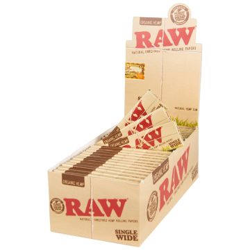 RAW Organic Hemp Feuille a Rouler | Single Wide