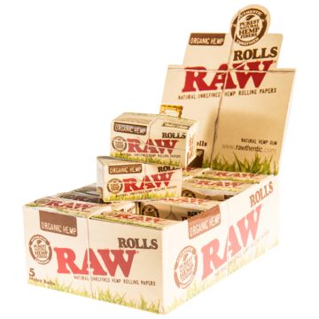 RAW Organic Hemp Rolls 5 mètres | King-Size Slim