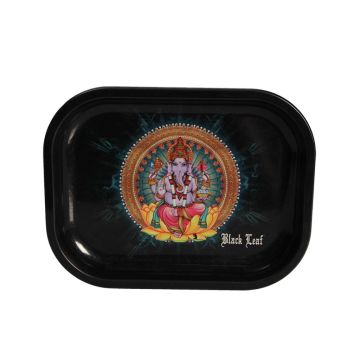 Ganesha Rolling Tray (Black Leaf) 18 x 14 cm