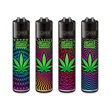 Briquet Feuille de Cannabis (Clipper)