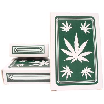 Jeu de cartes feuille de cannabis