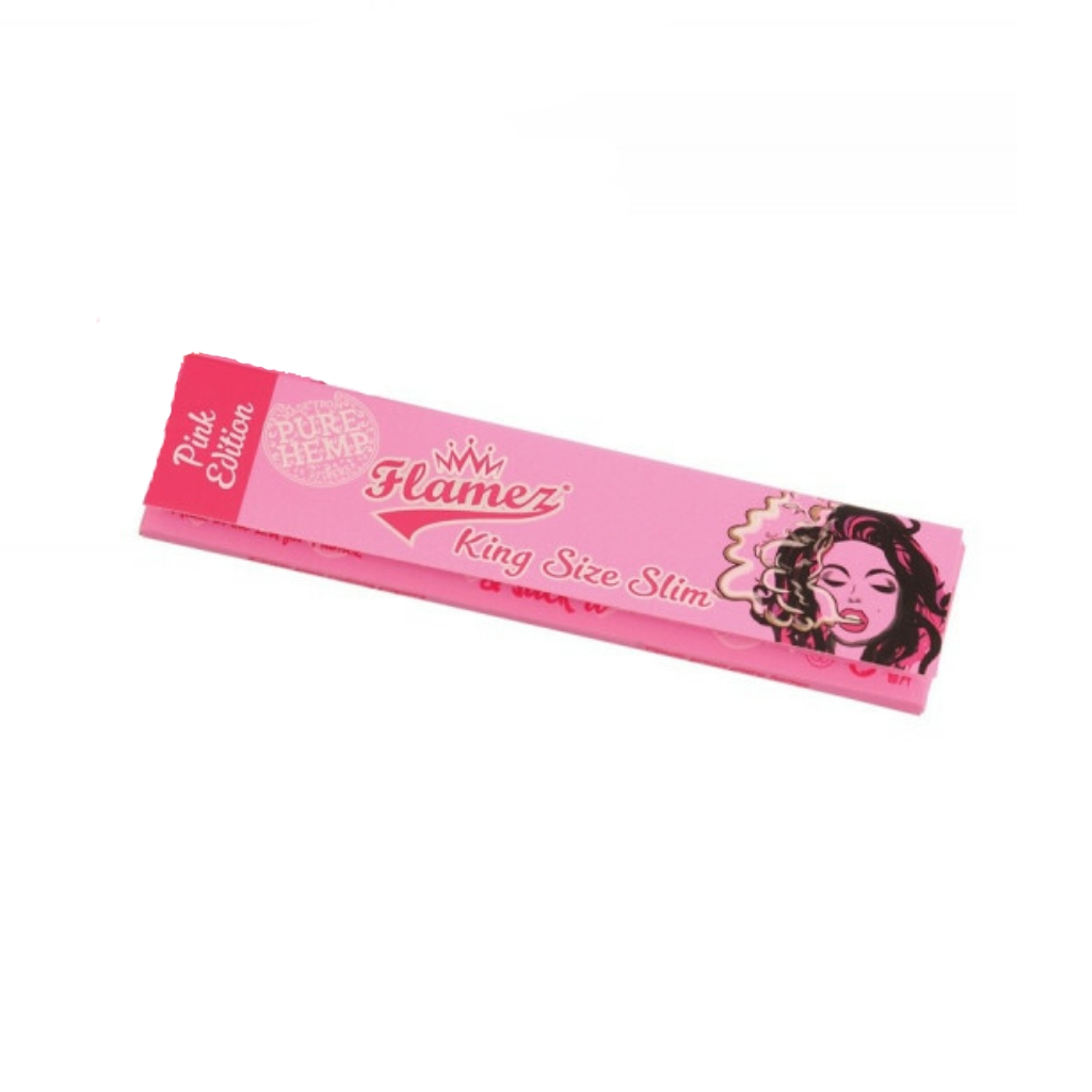 Feuilles slim MASCOTTE rose en chanvre