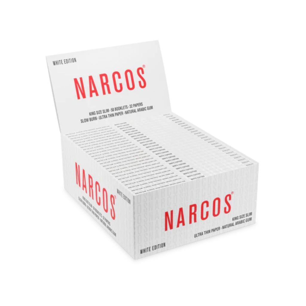 Feuille a Rouler Narcos Blanc | King-Size Slim Boîte